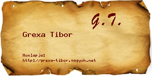 Grexa Tibor névjegykártya